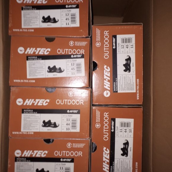 New Men's Hi-Tec ROTORUA #7142 sandals black/dark - Picture 5 of 7